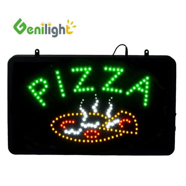 Customized RGB 56*33cm Pizza Open Animated LED Sign for B2B Requirements by