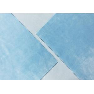 340GSM Plush Fabric For Stuffed Animals 92 Percent Polyester Baby Blue