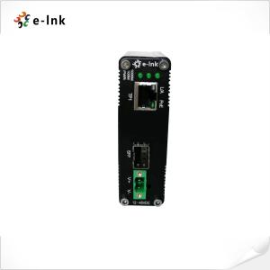 Quality Light Weight Fast Ethernet Media Converter 1 Port 100/1000X SFP To 1 Port 10/100/1000T 90W PoE+ for sale