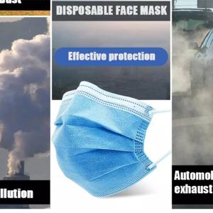 17.5x9.5cm 3 Ply Non Woven Surgical Disposable Dust Masks