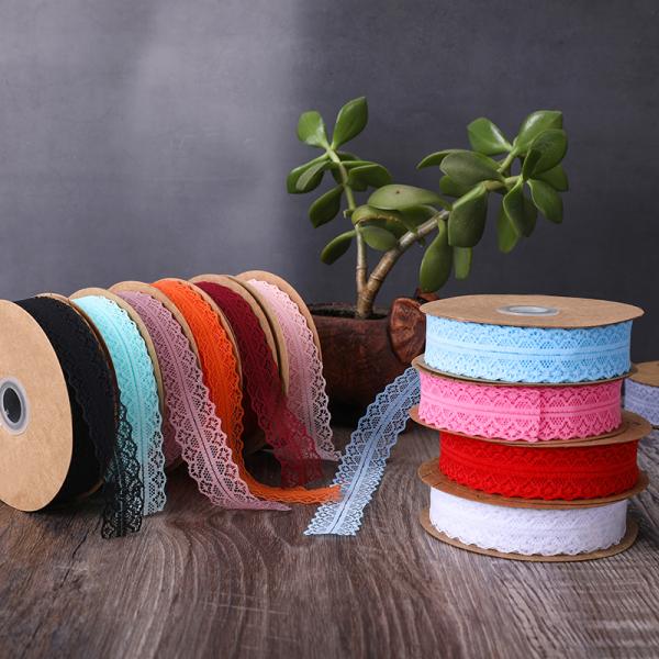 2.5cm Elastic Band Lace Trim Hollow Flower Ribbon for Sewing Clothing Garment Decorative Lace