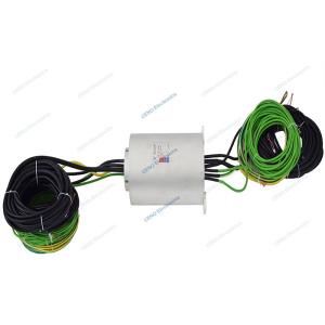 Shielded Wires IP67 Water Proof Slip Ring with Ethernet Signal Rotary Electrical