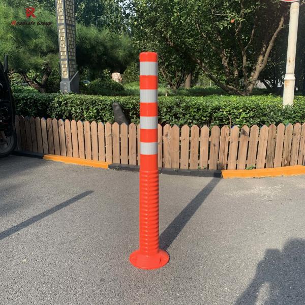 Buy H100cm TPU Flexible Warning Post Road Bollard Delineator Post at wholesale prices
