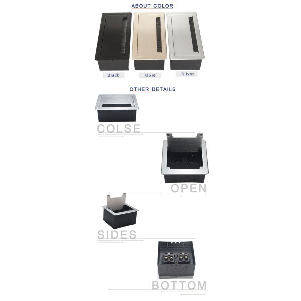 Factory new design brush cover power socket for commercial/Home