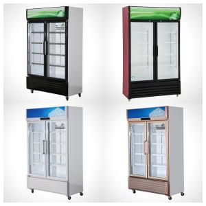 220V-240V/50HZ 60HZ 110V/60HZ Display Cooler 2 Doors Store Drinks Fridge