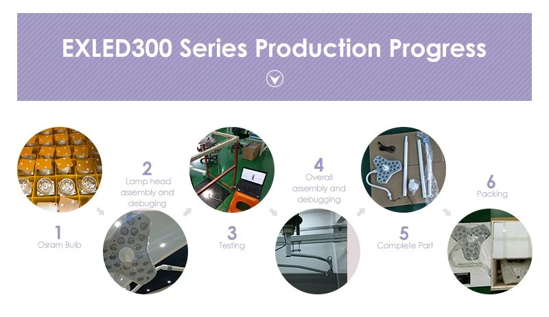 Hospital Surgical Equipment Ceiling Type Single Head Examination Lamp