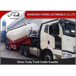 Payload 25 - 35 cbm Steel Cement Tanker Truck Mechanical / Air Suspension double