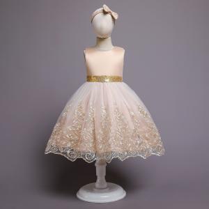 Red Lace Party Children'S Dress Clothing