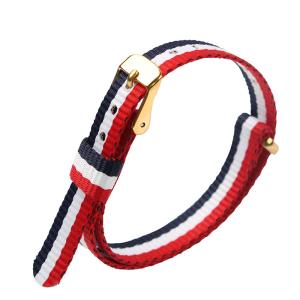 20mm Narrow Nylon Strap Watch Bands With Delicate Hardware PVD