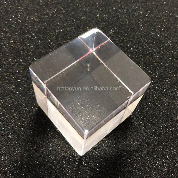 Souvenir Clear Resin Cube , Folk Art Acrylic Resin Flower Cube