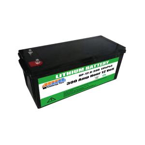 Lightweight 12V 300Ah Lifepo4 Battery Rechargeable Lithium Ion Solar Battery
