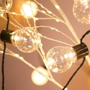 Party Globe String Lights 32ft 40 LED Battery Operated String Lights with Remote