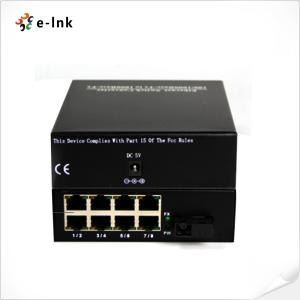 8-Port 10/100Base-TX + 1-Port 100Base-FX Fiber Ethernet Switch