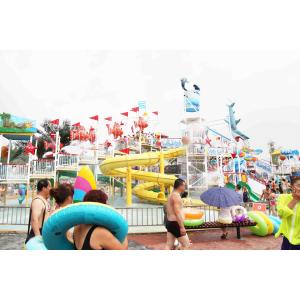 Pirate Ship Water Theme Park Aqua Playground With Steel Structure
