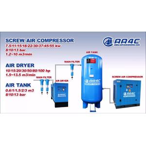 AA4C 3 in 1 screw air compressor