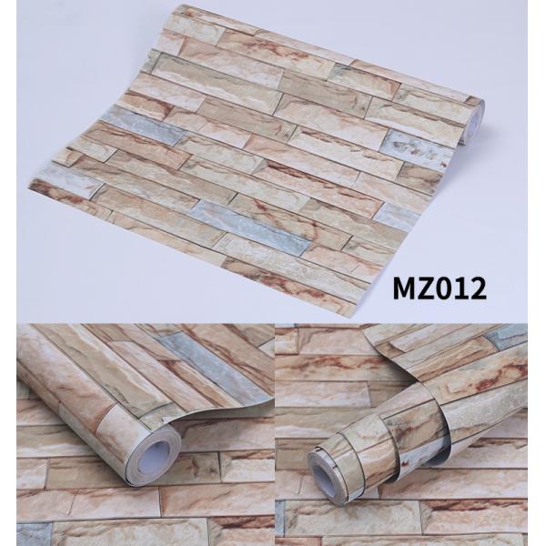 3D Slate Stone Brick Effect Wallpaper PVC 3D Brick Wallpaper For Walls