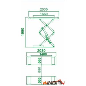 Vehicle Lifting Machinery Hydraulic Car Lift Static Loading Test Passed