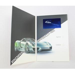 Promotional Video In Print Brochure with LCD sound modules , rechargeable
