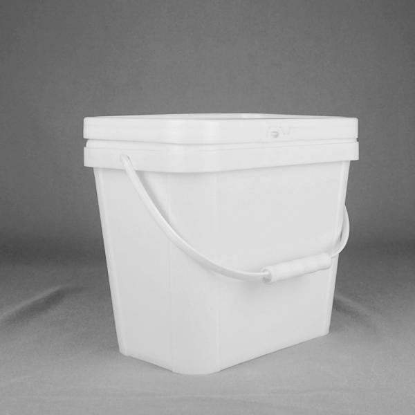 Buy 10L 18L 20L Oblong Plastic Buckets Recycled Screen Printing at wholesale prices