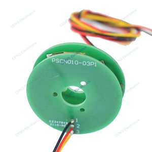 Low Temperature Pancake Slip Ring with PCB-style electric power for industry
