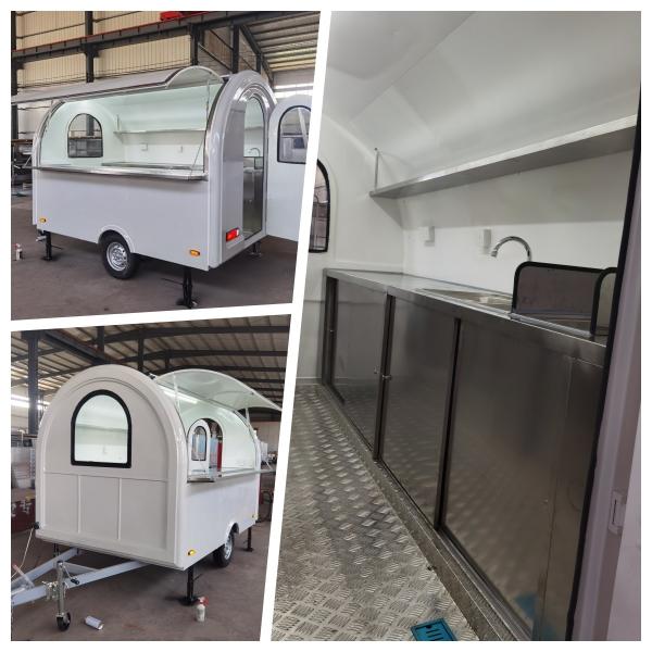 Multi Function Outdoor Mobile Food Trailer For Street BBQ Or Fast Food