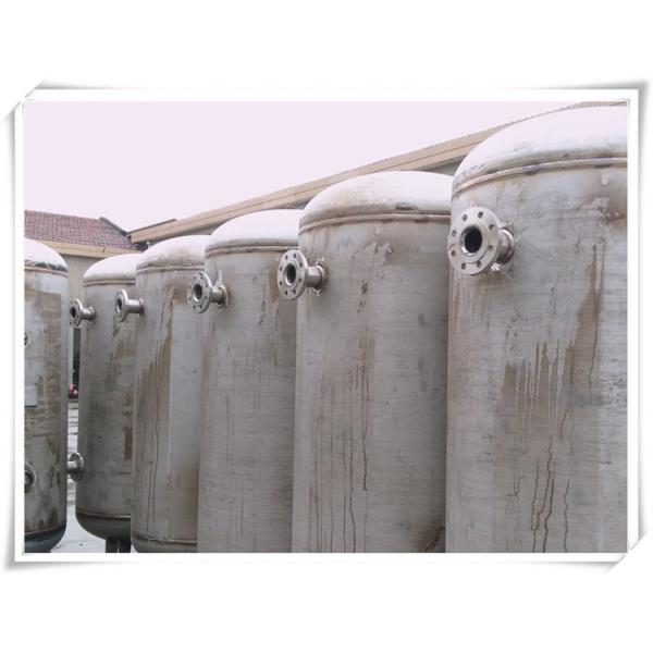 Customized Color Horizontal Air Receiver Tanks Carbon Steel / Stainless Steel