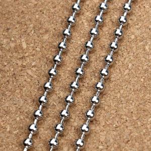 Roller Chain Essential 2.4mm Stainless Steel Silver Ball Chain with Custom