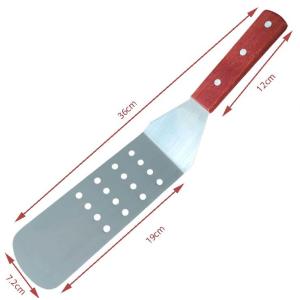 Trail Order Pizza Shovel Of Food Turener BBQ Spatula Steak turner With Wooden