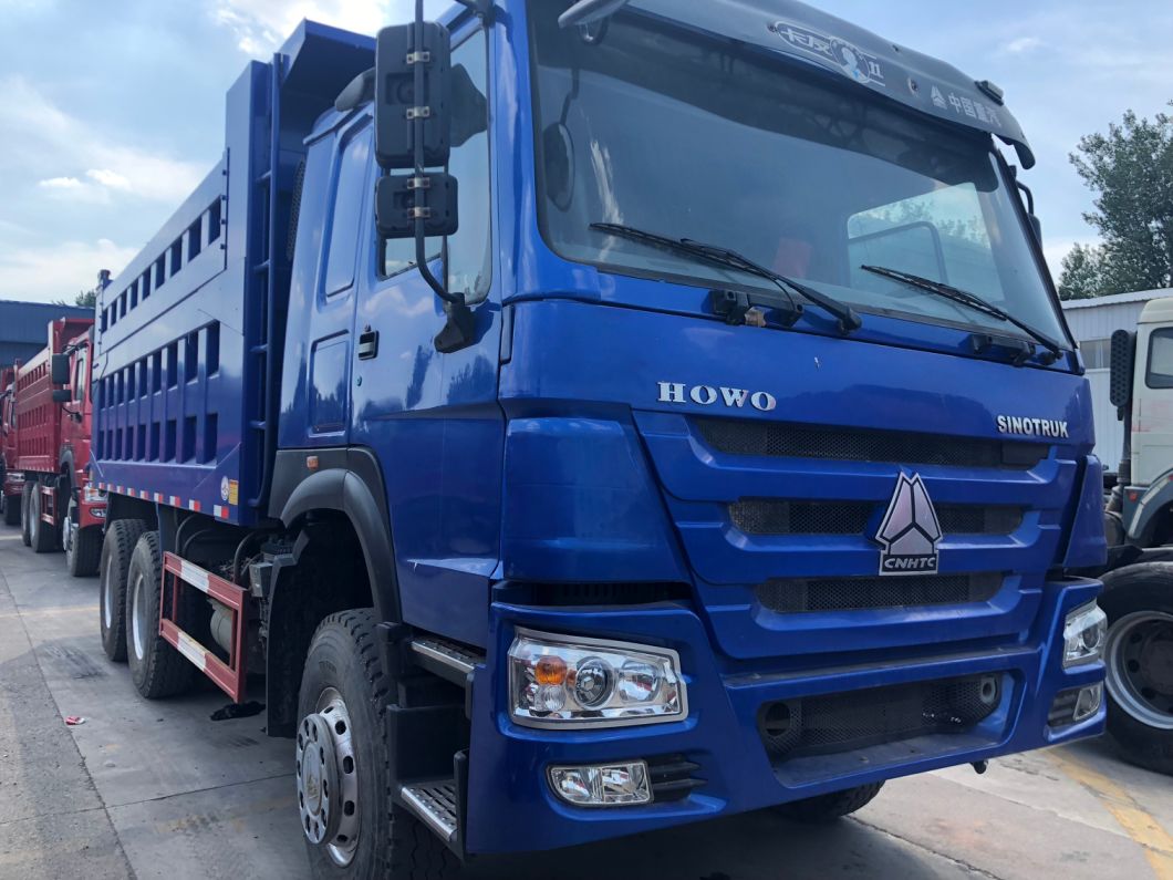 Low Price Widely Used HOWO 375HP 50ton Truck Dimensions 12 Tyres Tipper Truck for Sale
