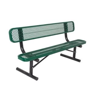 Street Furnitures L1800/W660/H820mm Metal Yard Bench