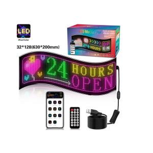 32*128 Led Advertising Signs Board Animation LED Panel With App Remote Control