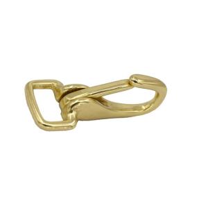 3726 Square Shaped Fixed Eye Quick Release Brass Snap Hook Bronze Spring Snap