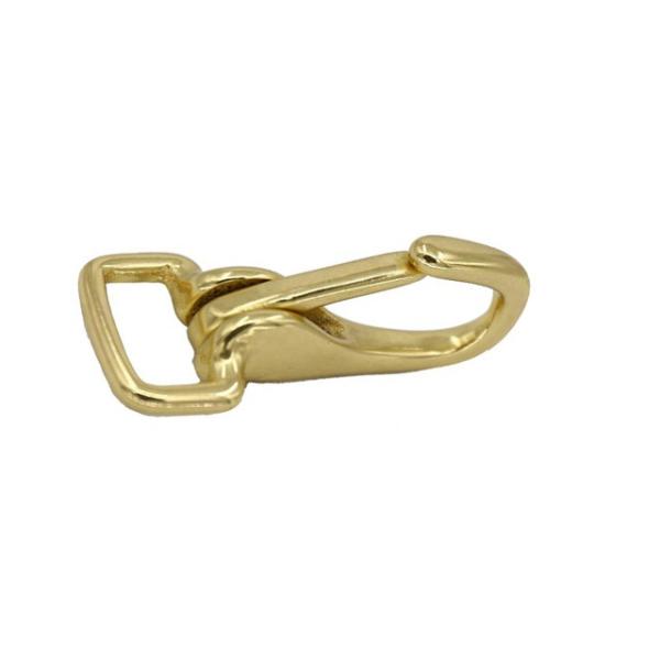 Buy 3726 Square Shaped Fixed Eye Quick Release Brass Snap Hook Bronze Spring Snap at wholesale prices