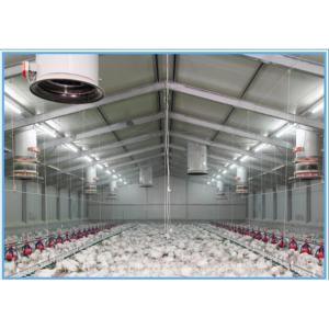 China Baking Varnish Light Steel Prefab House For Broiler House Bolt Connection on sale