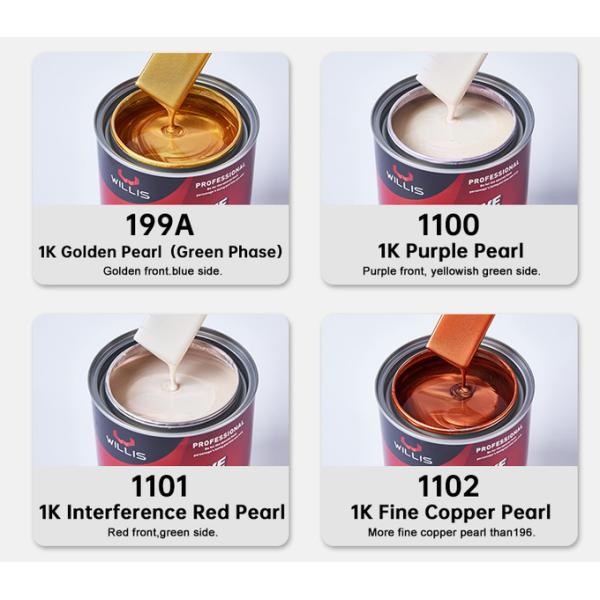 Standard 1K Basecoat Metallic Pigment Pearl Automotive Paint Spray Car Paint Liquid Coating Automotive Thinner 10