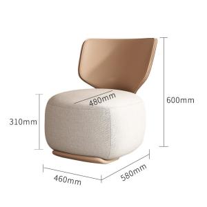 Quality Nordic Fashion Luxury Modern Hotel Single Sofa Chair Fabric Leisure Chair for sale