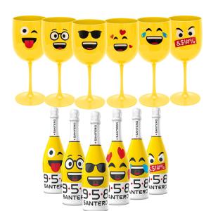 14oz Transparent Reusable Plastic Wine Glasses For Beach