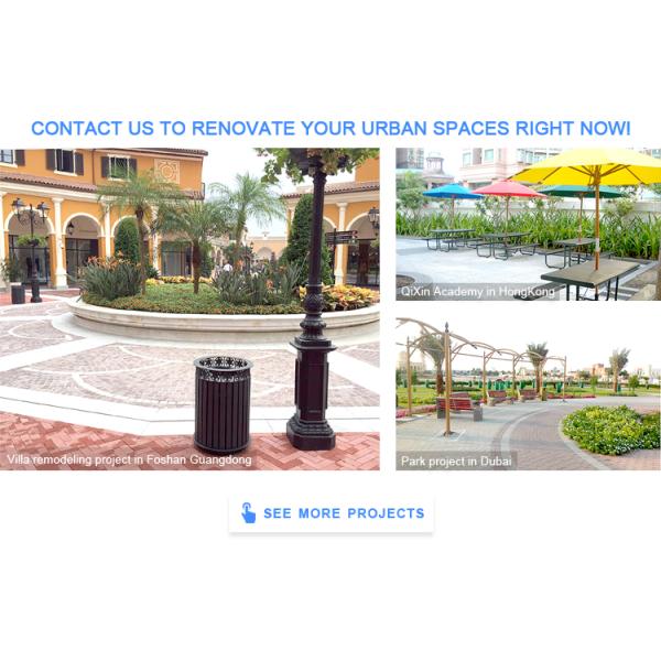 Waterproof Metal Picnic Table With Benches Anti Rust Durable Weather Resistant