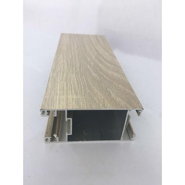 6m Wood Finish Aluminium Profiles Shape Customized For Decoration