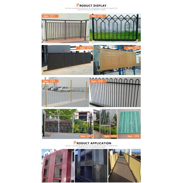 Beautiful Iron Gate and Metal Fence Wrought Iron Zinc Steel Material Fence Panels
