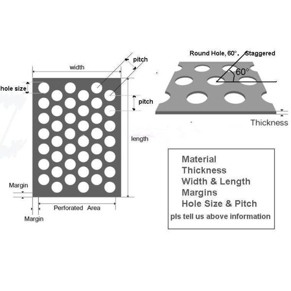 2MM Thickness Galvanized Perforated Metal Mesh for Decoration Door Screen