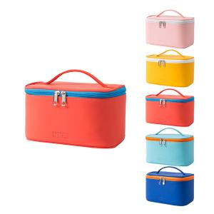 Portable PU Hanging Cosmetic Bag Ladies Cute Waterproof Hanging Toiletry Bag