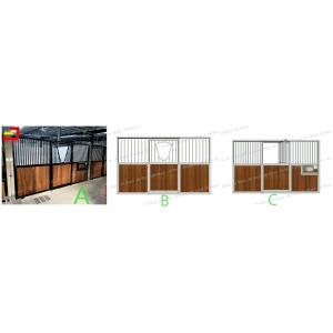 Infilled Bamboo Sliding Door Prefabricated European Stalls