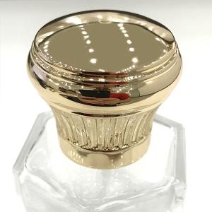 Smooth Customized Zamak Perfume Container Caps For Packaging