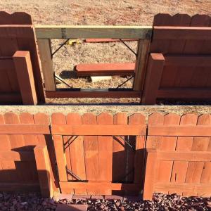 No-Sag EasyGate Bracket Kit Strong Corner Brace and Hinge for Iron Gate