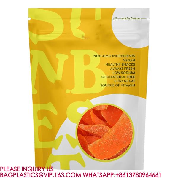 Biodegradable Pouches Zipper Lock Aluminum Bag Coffee Tea Dried Fruit Snack Packing Bag