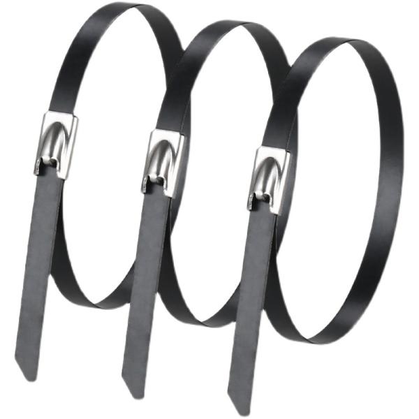 100pcs Ball Lock Stainless Steel Cable Ties for -80° to 538° C Working Temperatures