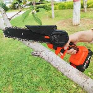 Portable Handheld Mini Lithium Electric Chainsaw 6 Inch Cordless Rechargeable
