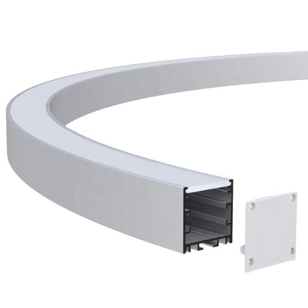 ROHS 6063 Led Corner Profile Hanging Curved Led Light Aluminum Profile