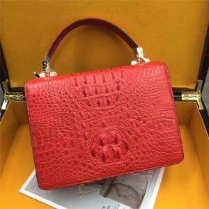 Authentic Real Crocodile Skin Lady Purse Genuine Alligator Leather Women Single